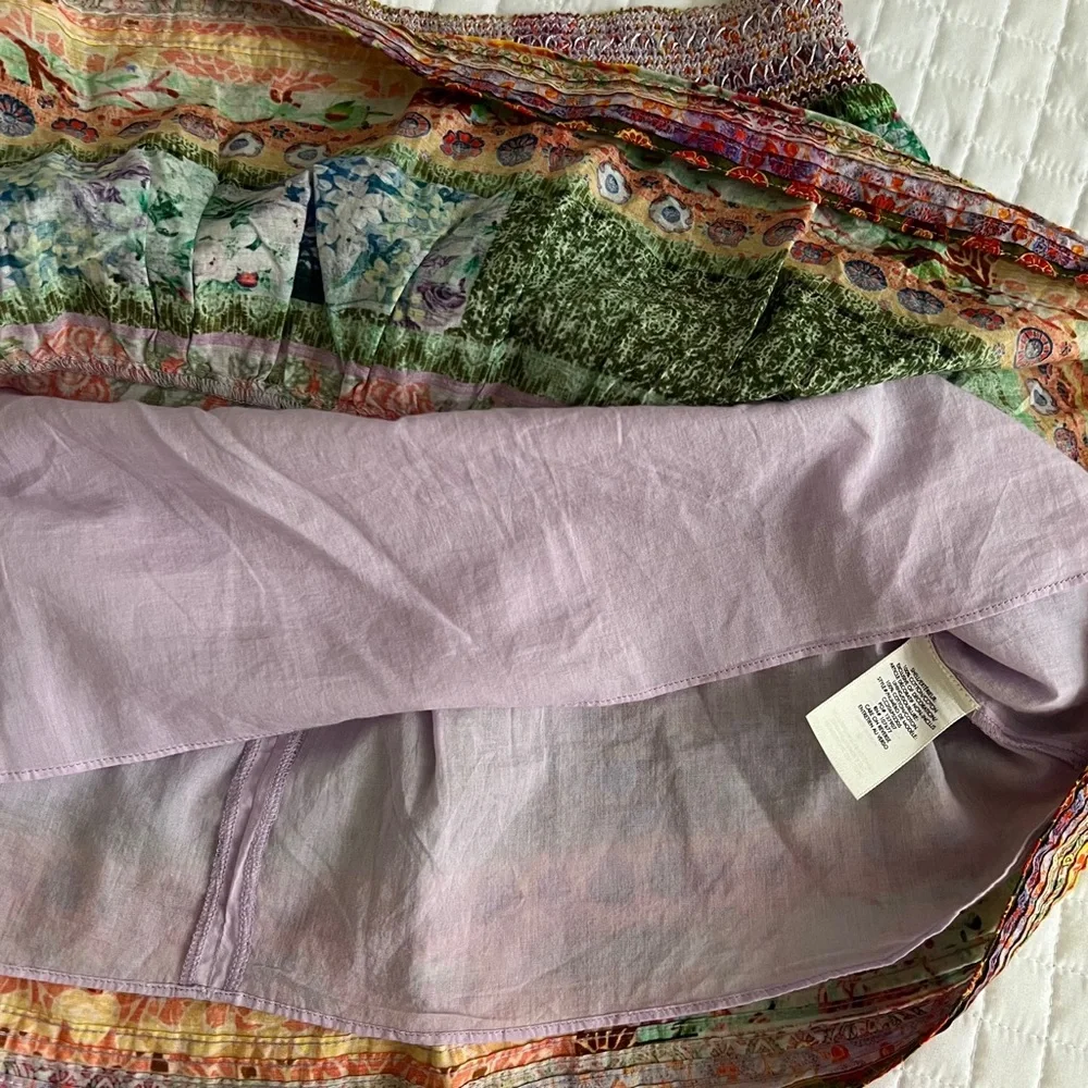 Alice + Olivia Jojo Tiered Ruffle Miniskirt in Vintage Summer Lavender - Picture 11 of 13